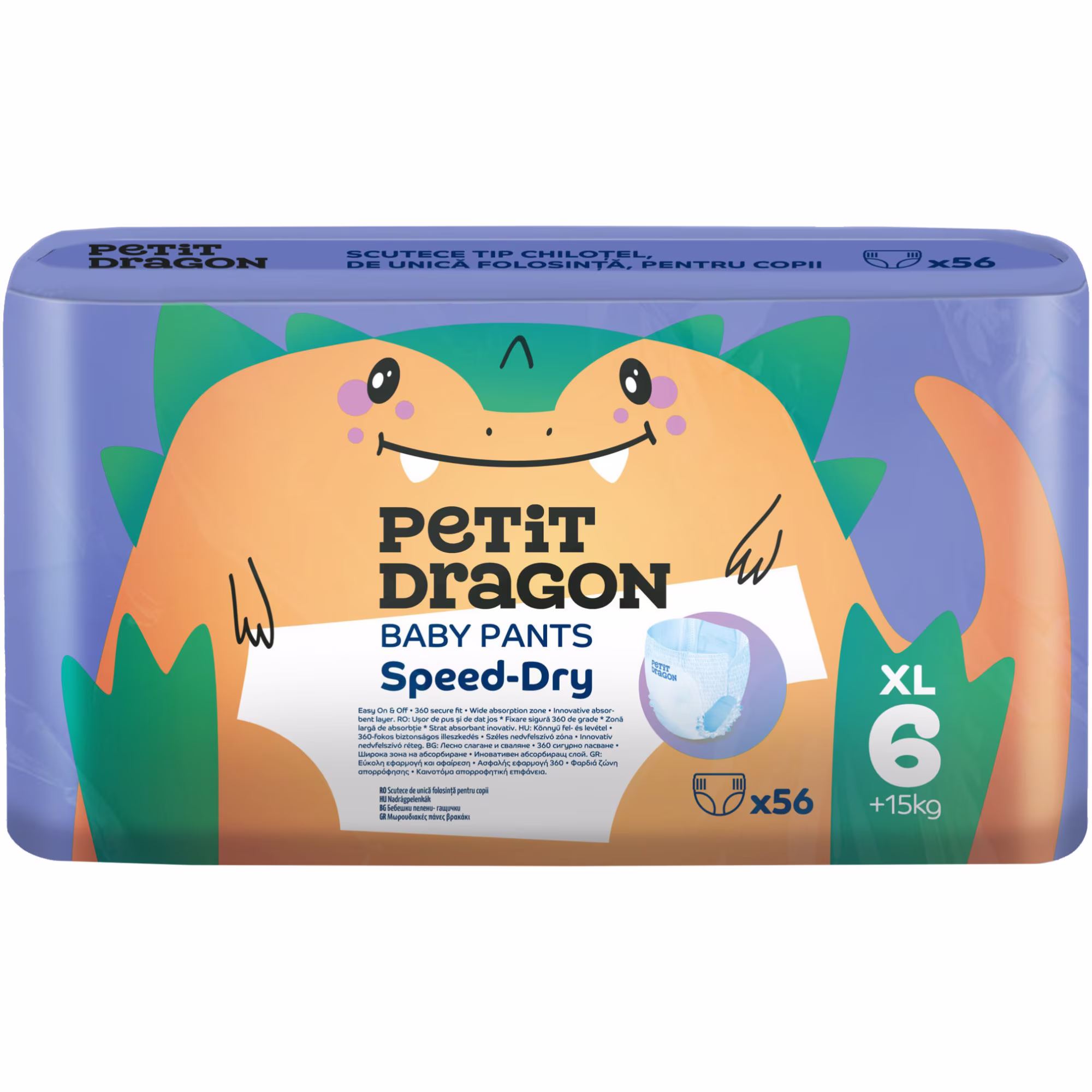 Scutece chilotel Petit Dragon marimea 6